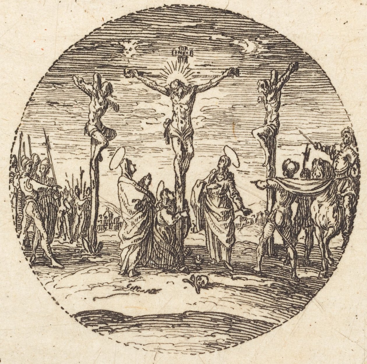 Korsfästelsen, ca. 1631. av Jacques Callot