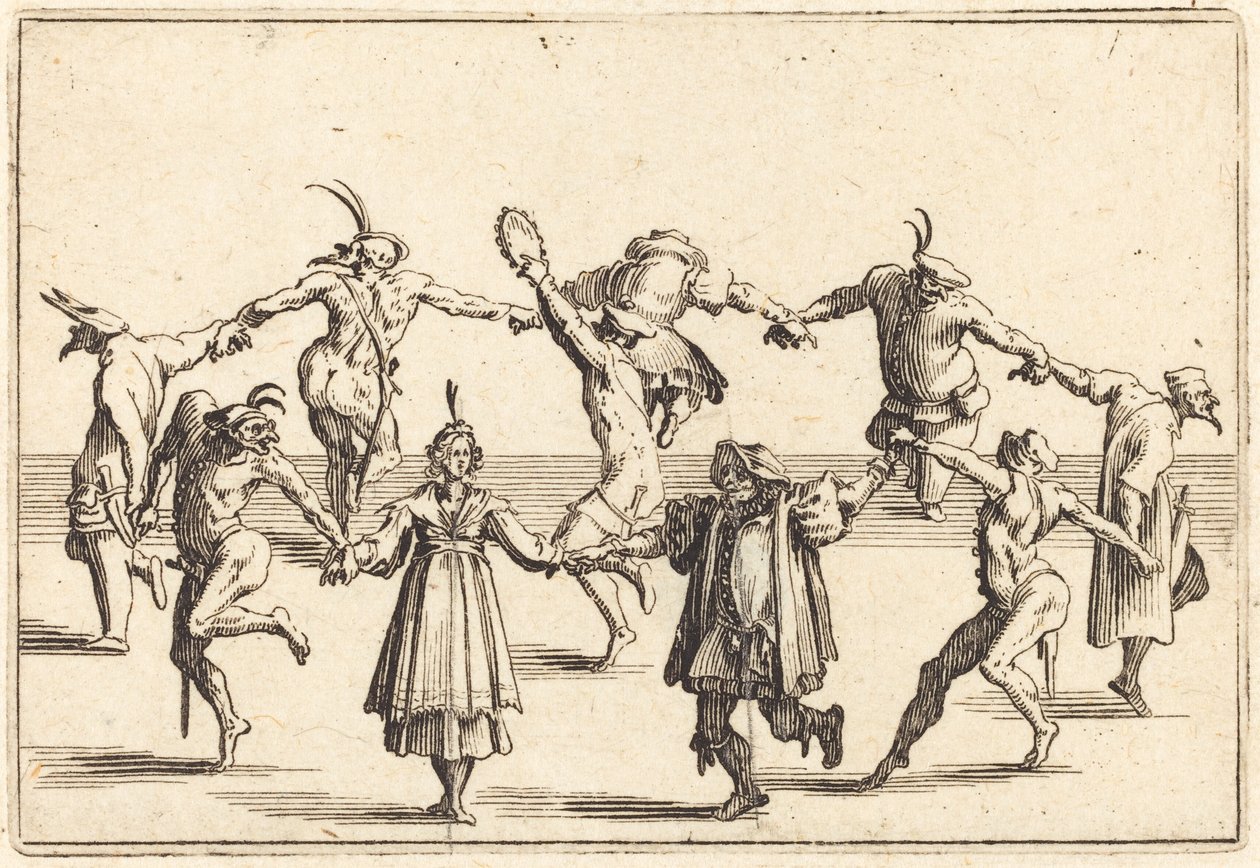 Dansen, c. 1622. av Jacques Callot