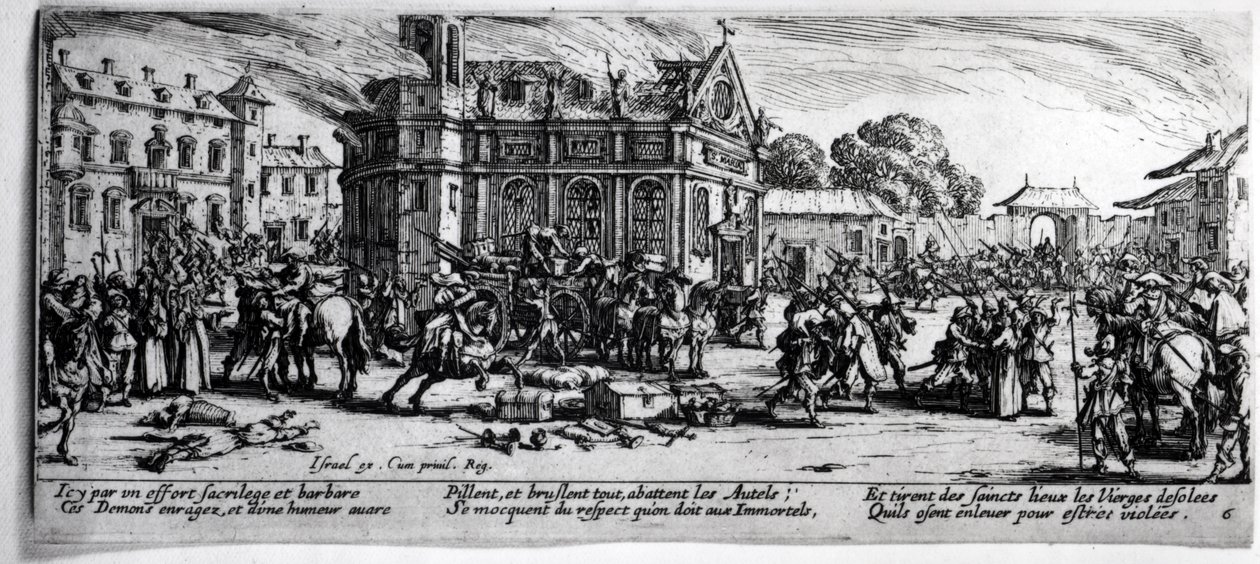 The Destruction of a Monastery, plåt 6 från 