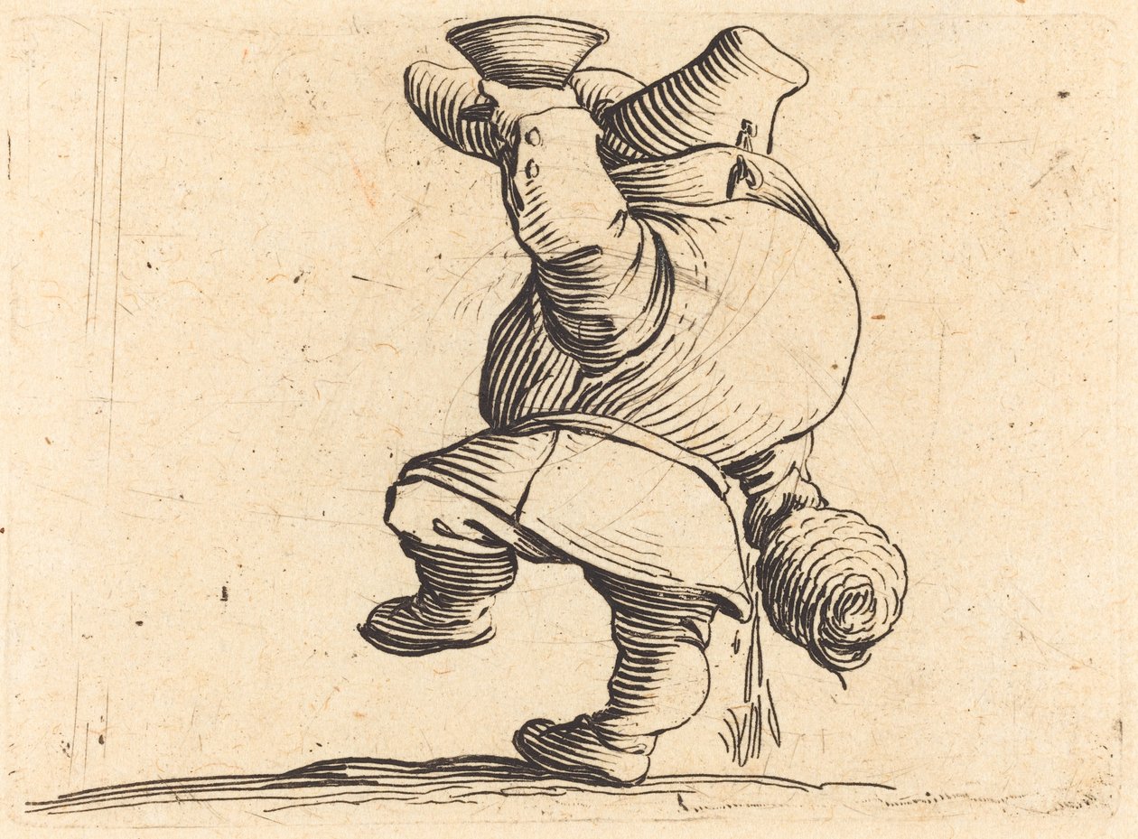 Drickaren, bakifrån av Jacques Callot