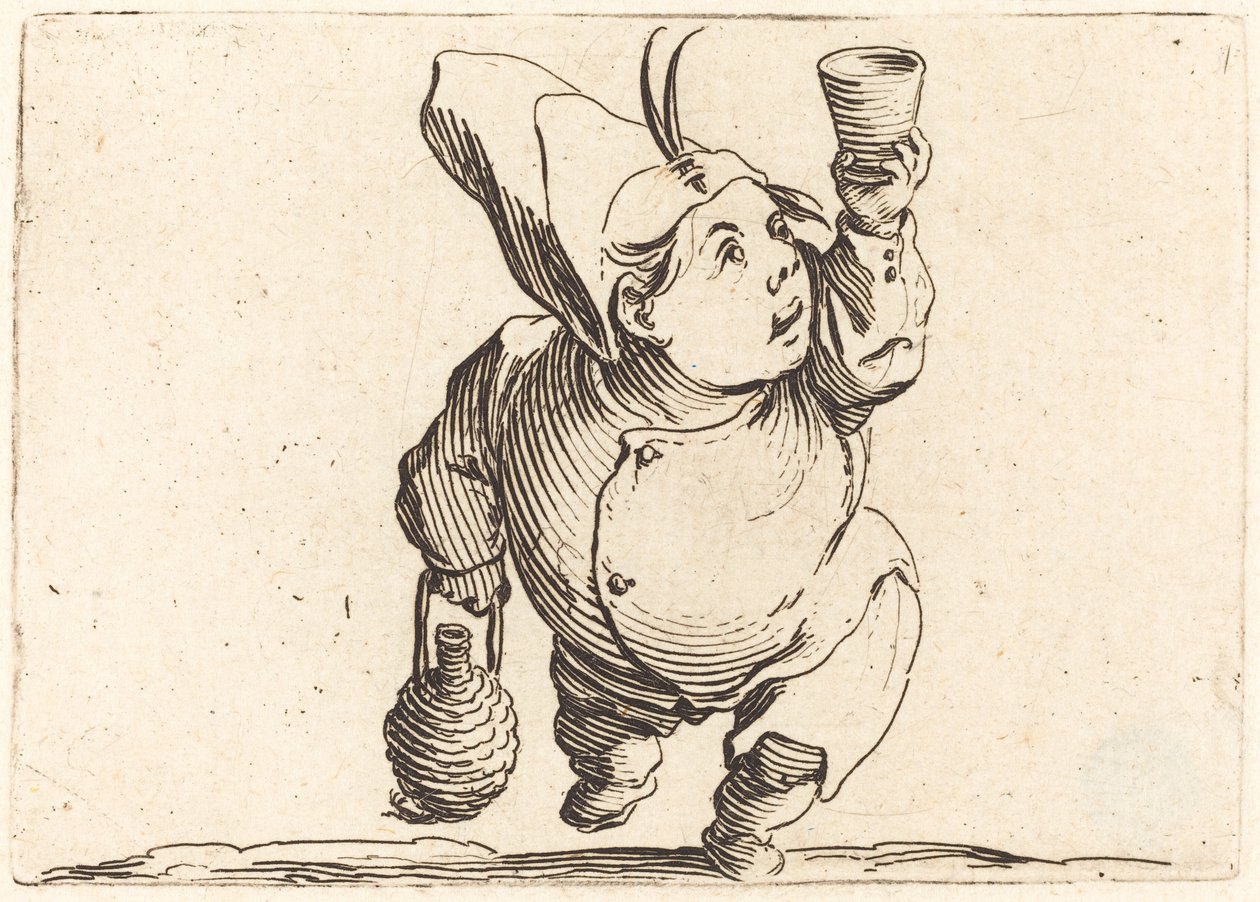 Drickaren, framifrån, c. 1622. av Jacques Callot