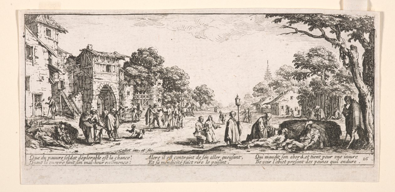 De döende vid vägkanten av Jacques Callot