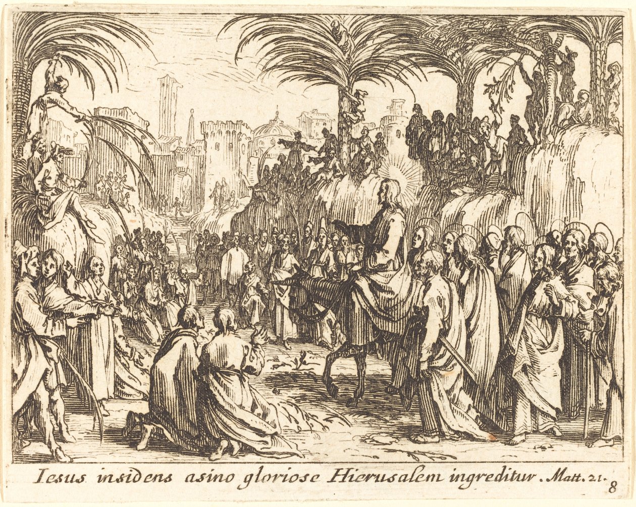 Inträdet i Jerusalem av Jacques Callot