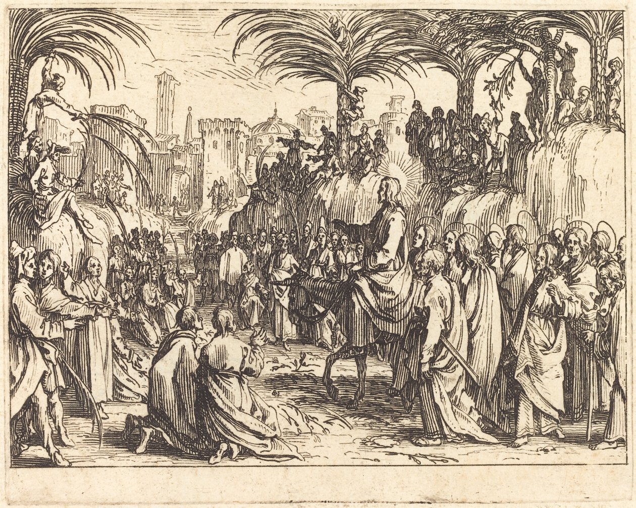 Inträdet i Jerusalem av Jacques Callot