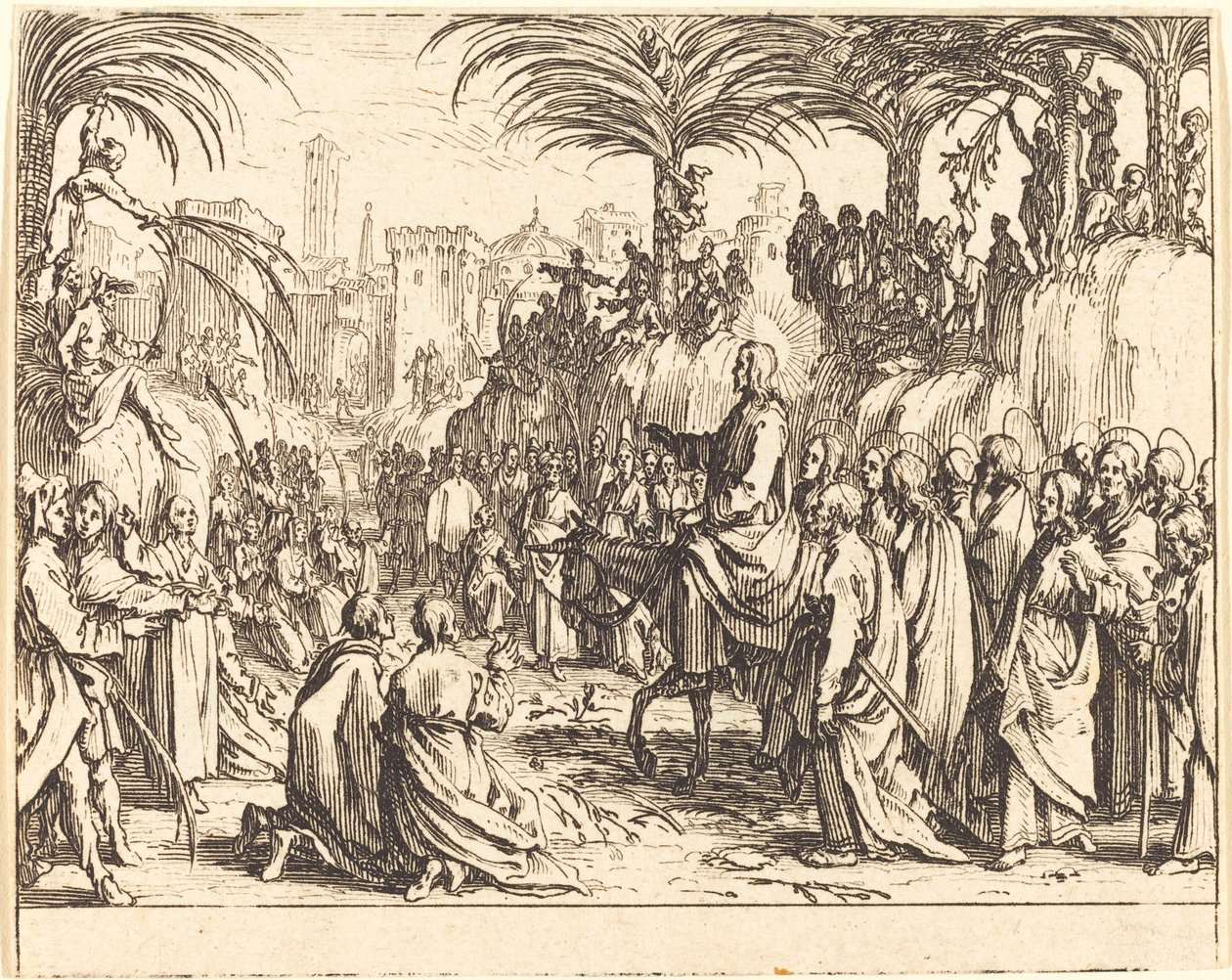 Inträdet i Jerusalem av Jacques Callot