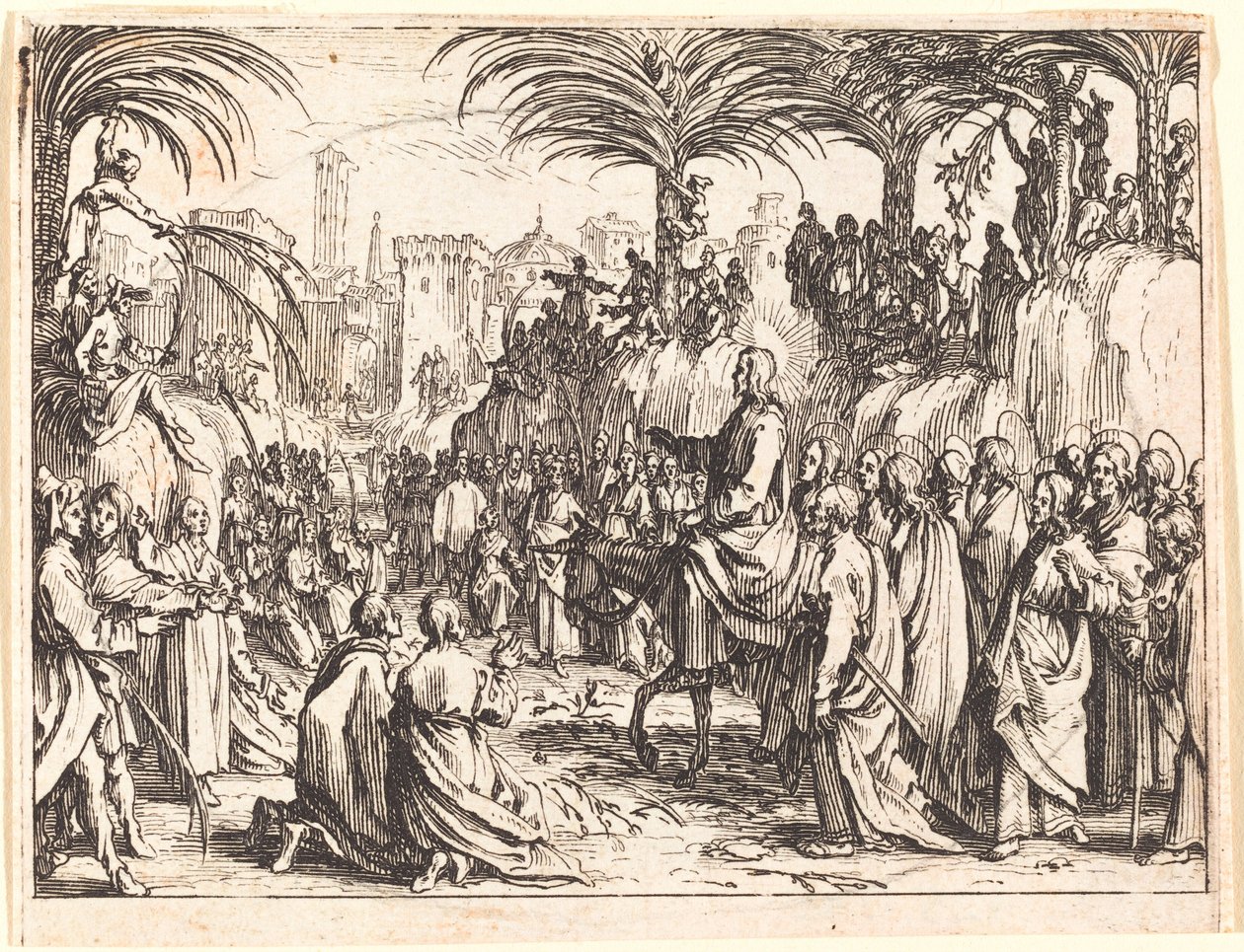Inträdet i Jerusalem av Jacques Callot