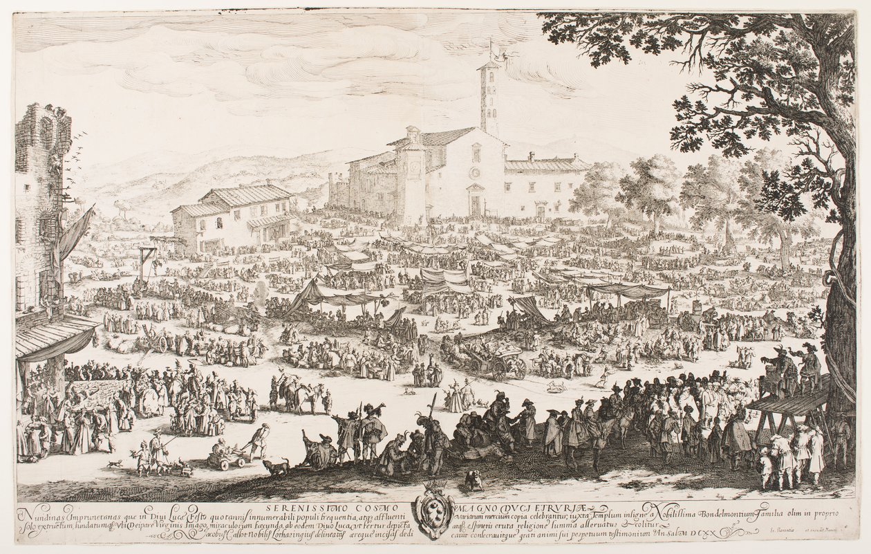 Marknaden i L’Impruneta av Jacques Callot
