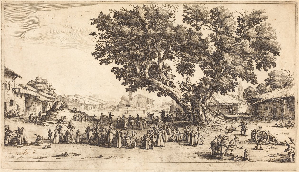 Marknaden i Xeuilley av Jacques Callot