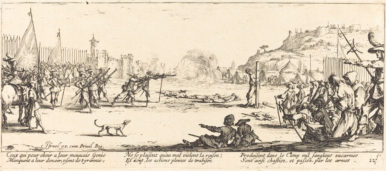 Skjutgruppen av Jacques Callot