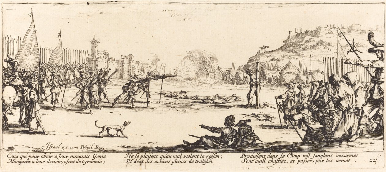 Skjutgruppen av Jacques Callot