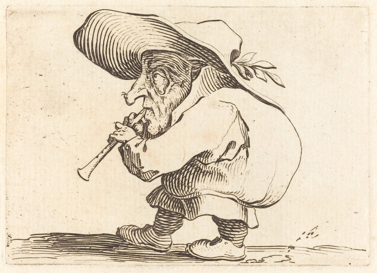 Flageoletspelaren av Jacques Callot