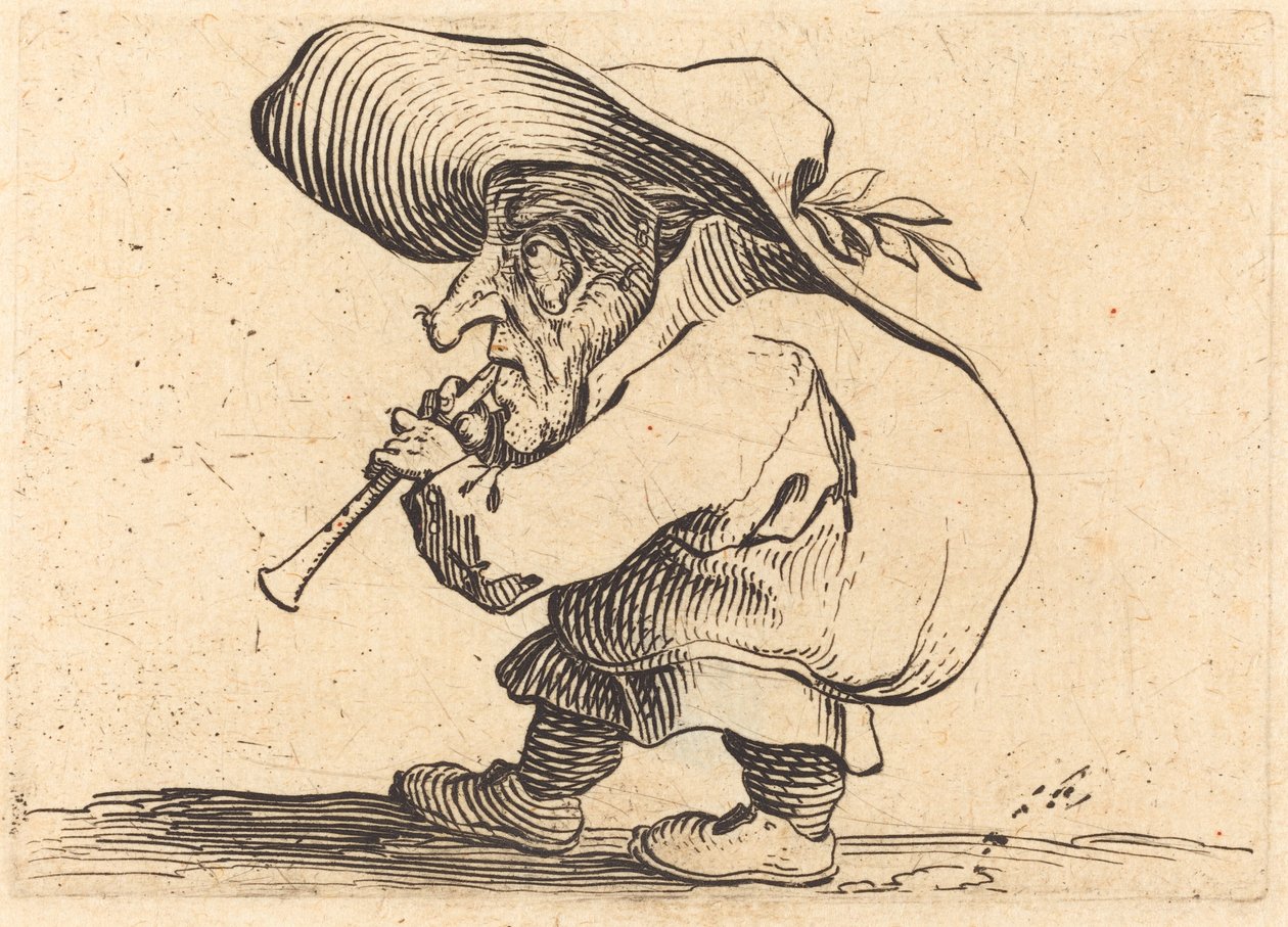 Flageoletspelaren av Jacques Callot