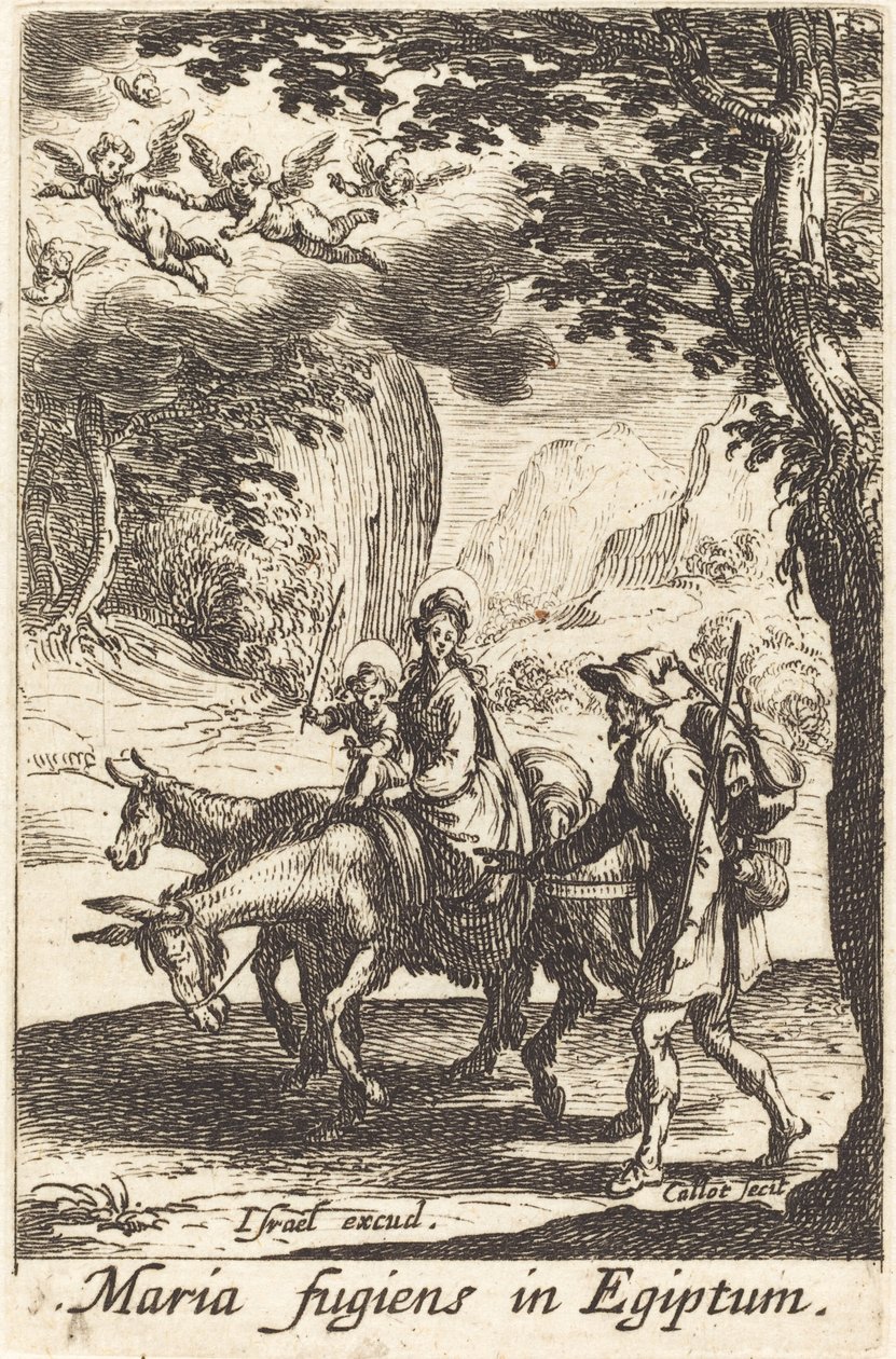 Flygningen till Egypten av Jacques Callot