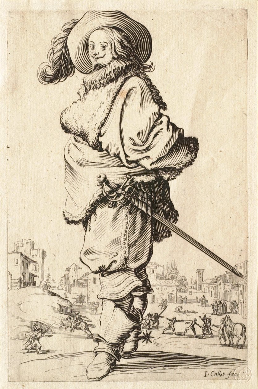 Herren i pälsrocken av Jacques Callot