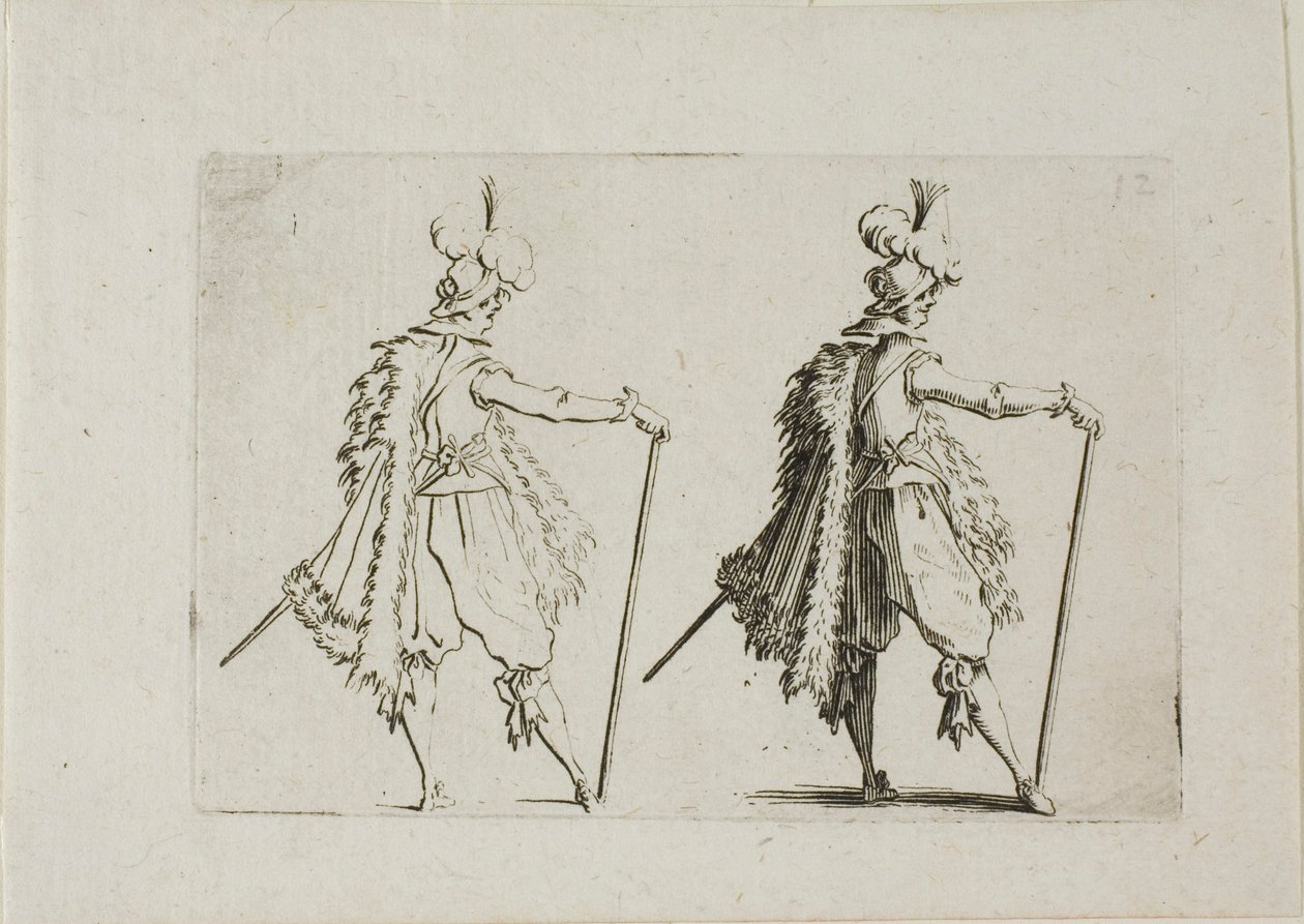 The Gentleman with a Large Cane, från The Caprices av Jacques Callot