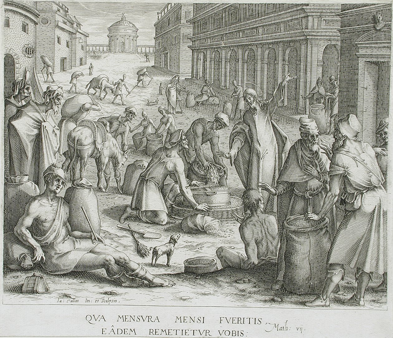 Spannmålsvågarna av Jacques Callot