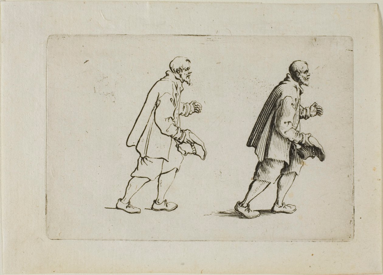 Hälsningsbonden, från Caprices av Jacques Callot