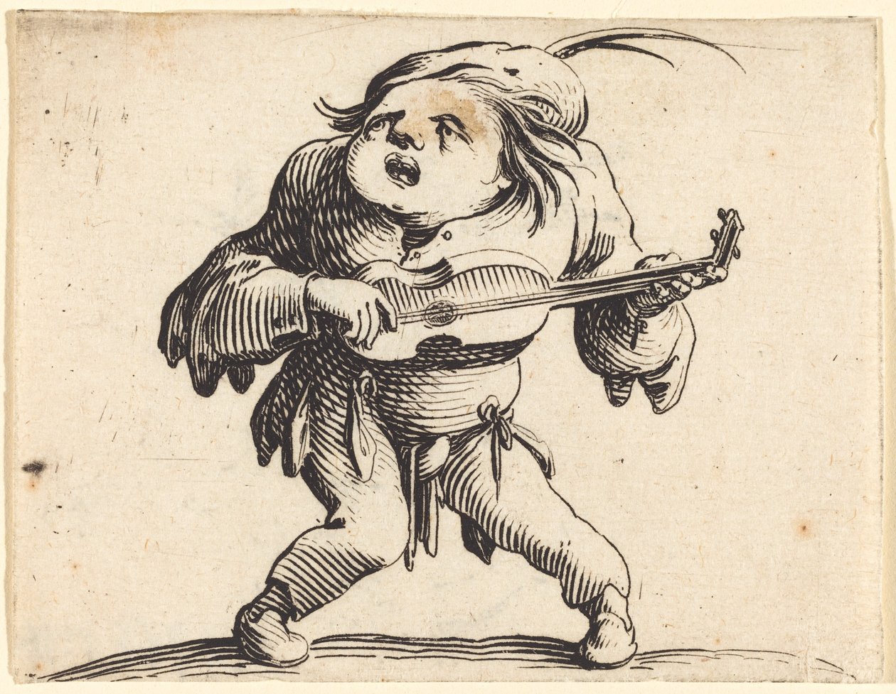 Gitarrspelaren av Jacques Callot