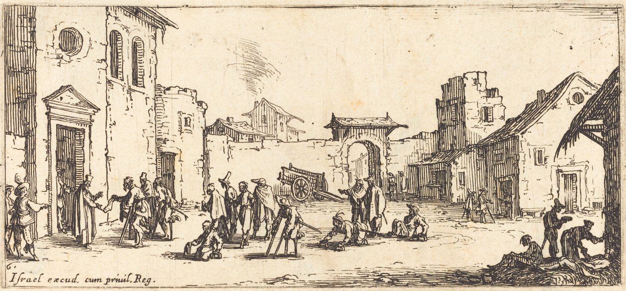 Sjukhuset av Jacques Callot