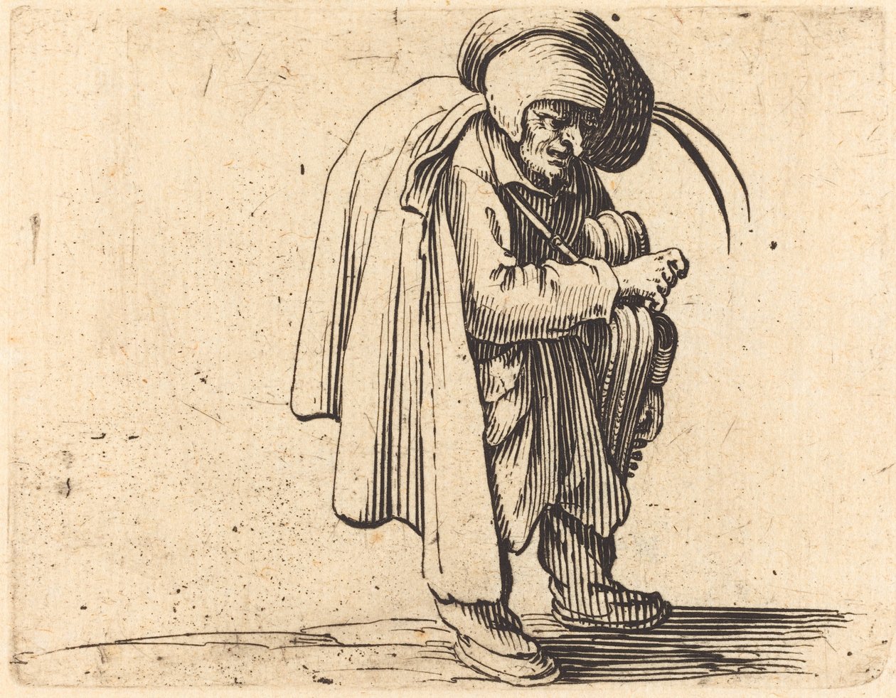 Hurdy-Gurdy-spelaren av Jacques Callot