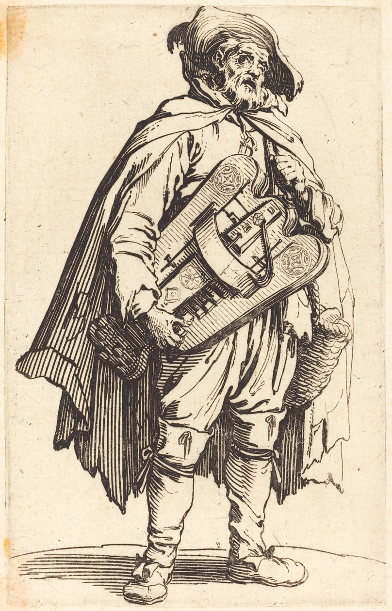 Hurdy-Gurdy-spelaren av Jacques Callot