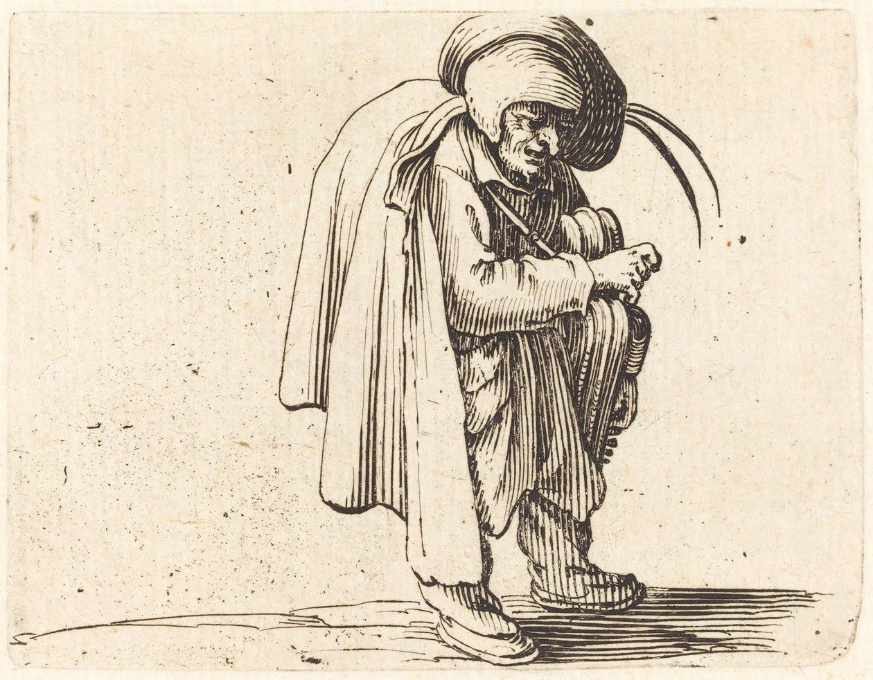 Hurdy-Gurdy-spelaren av Jacques Callot