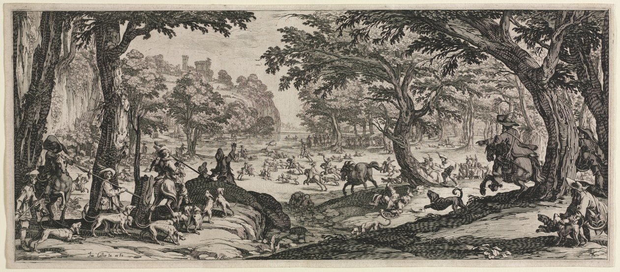 Den stora jakten, 1619. av Jacques Callot