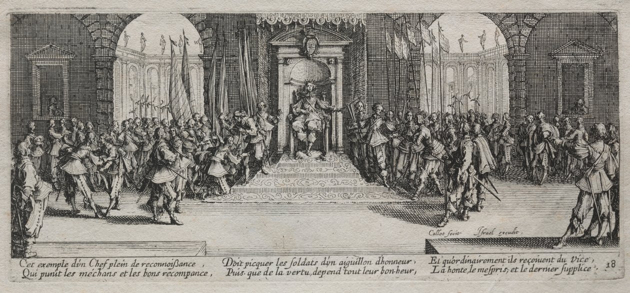 The Large Miseries of War: Distribution of Recompense av Jacques Callot
