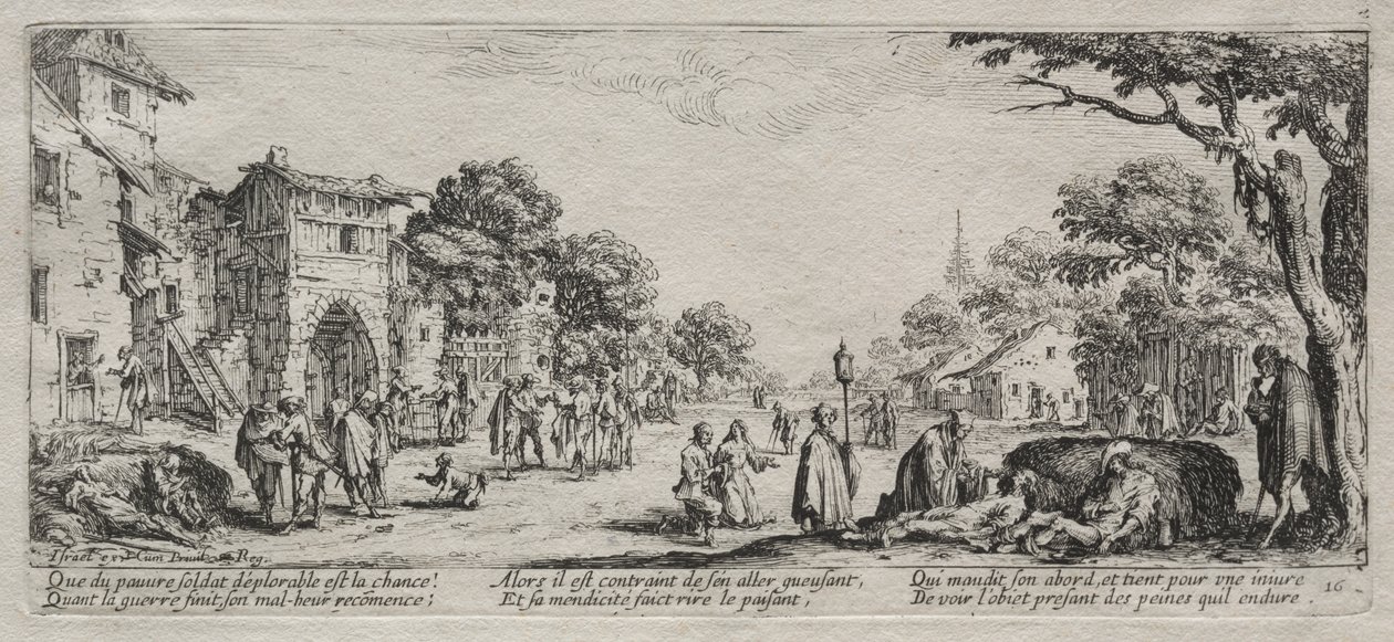 The Large Miseries of War: The Beggars and the Dying av Jacques Callot