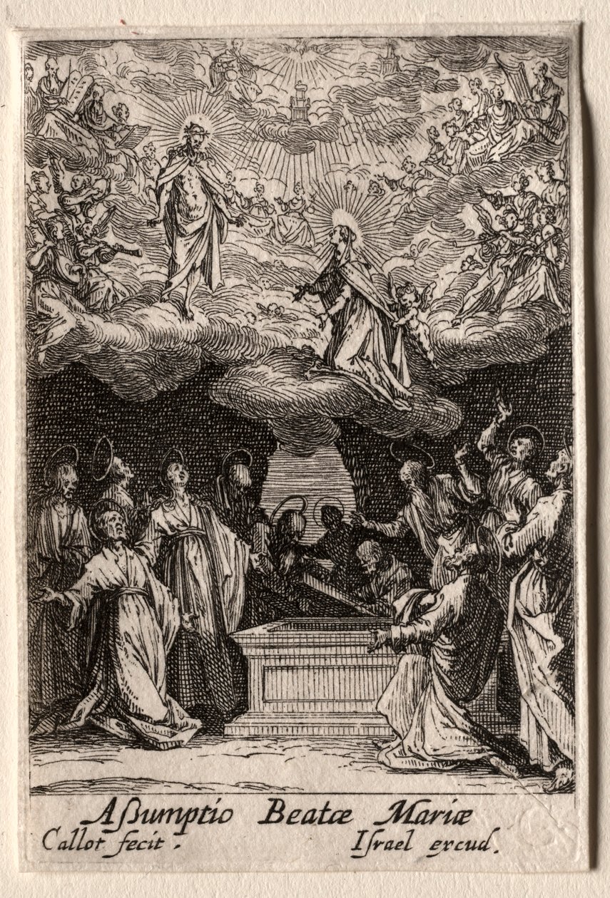 The Life of the Virgin: The Assumption of the Virgin. av Jacques Callot