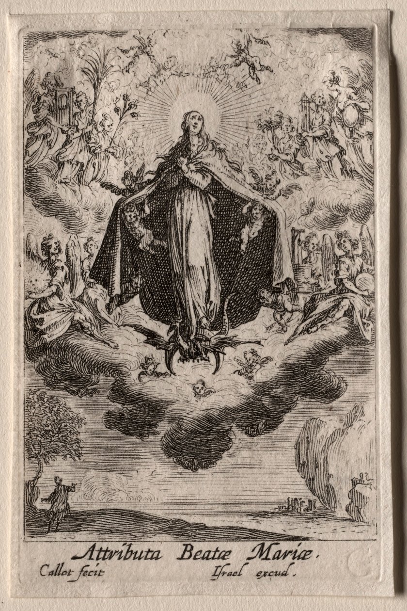 The Life of the Virgin: The Attributes of the Virgin. av Jacques Callot