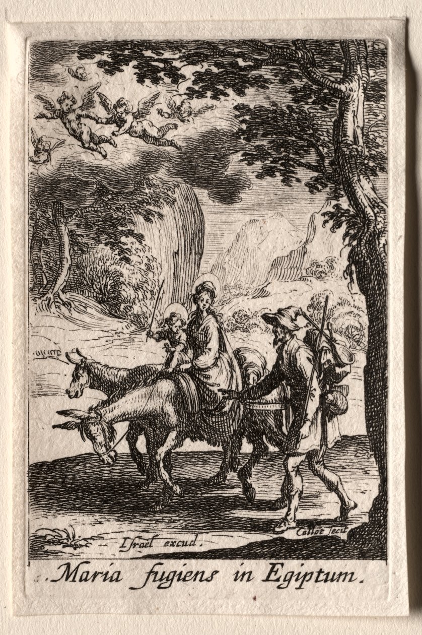 The Life of the Virgin: Flygningen till Egypten av Jacques Callot