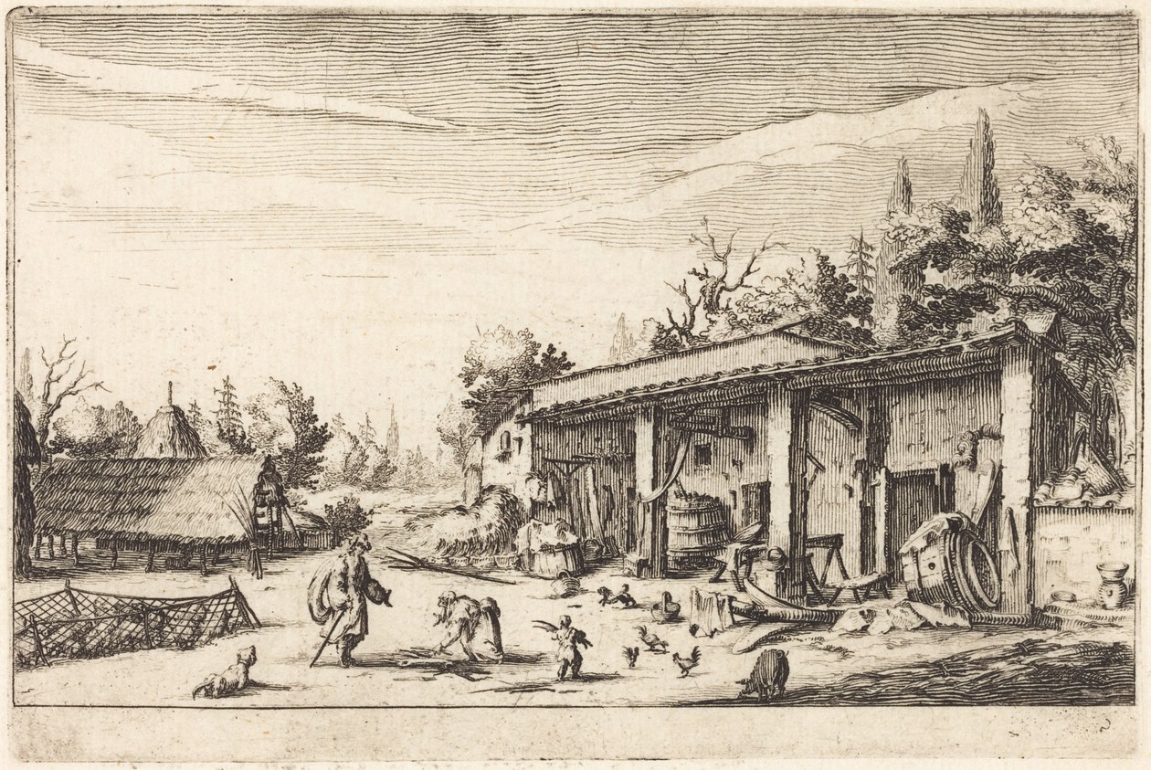 Den lilla gården av Jacques Callot