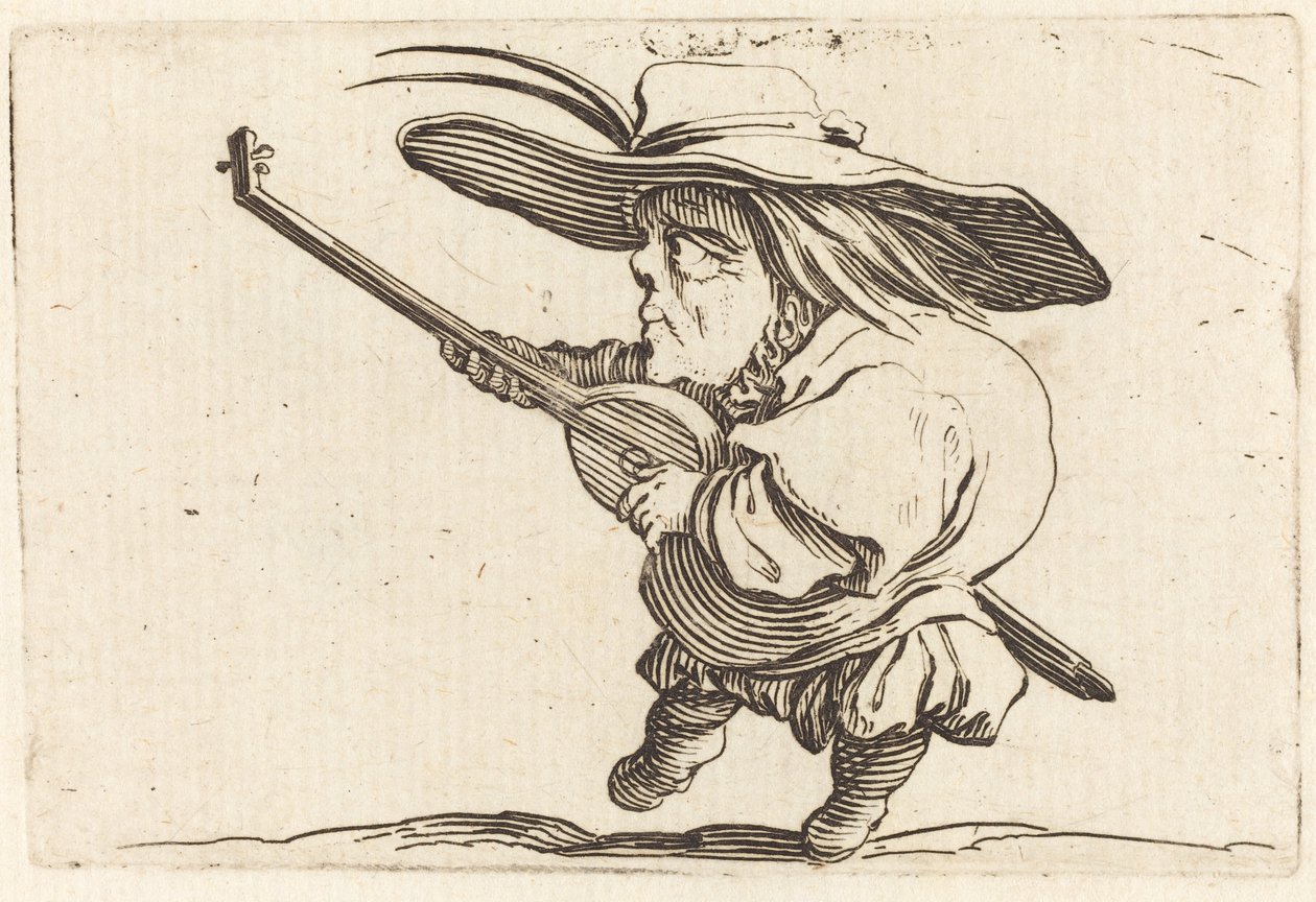 Lutspelaren av Jacques Callot