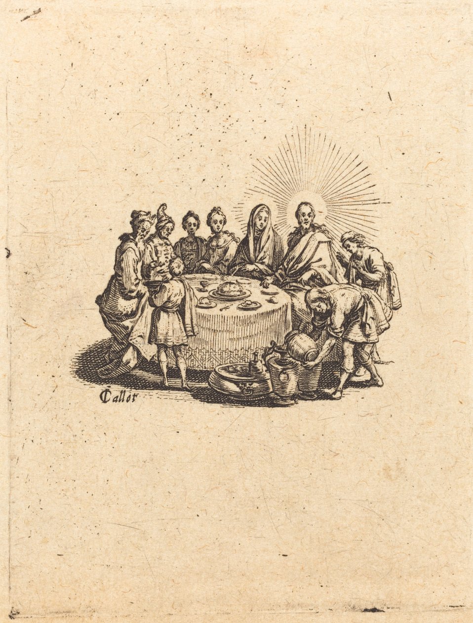 Bröllopet i Kana av Jacques Callot