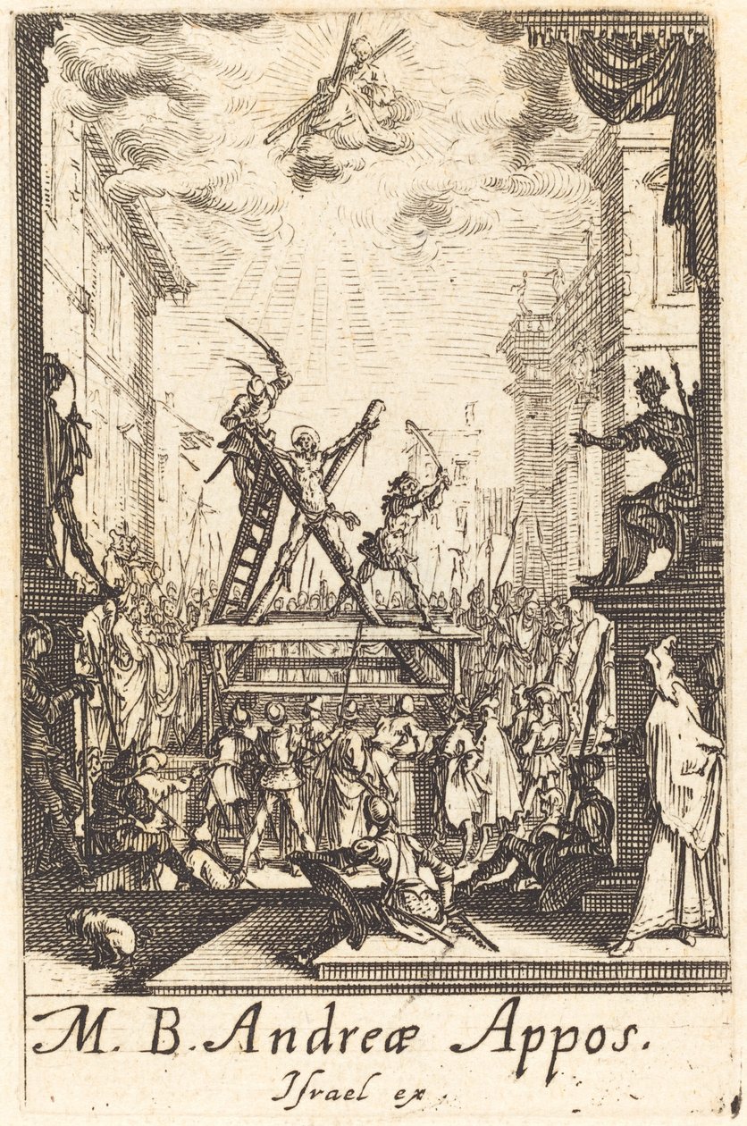 Sankt Andreas martyrskap av Jacques Callot