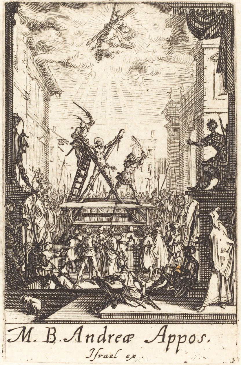 Sankt Andreas martyrskap av Jacques Callot