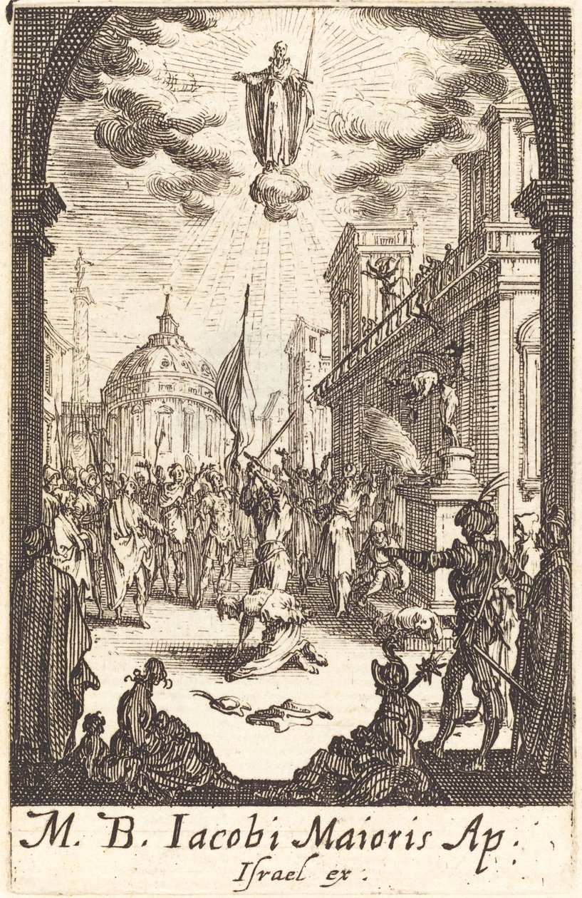 Saint James Majors martyrskap av Jacques Callot