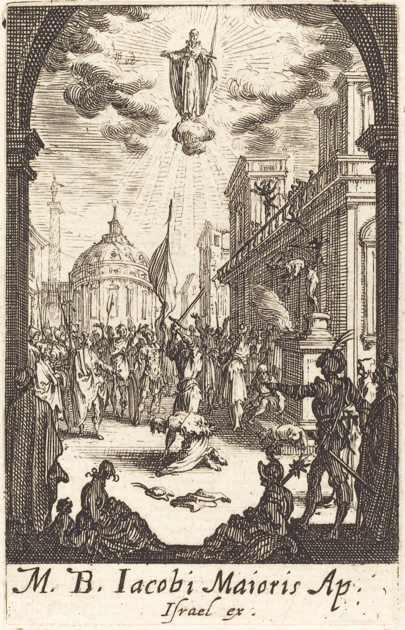 Saint James Majors martyrskap, ca. 16341635. av Jacques Callot