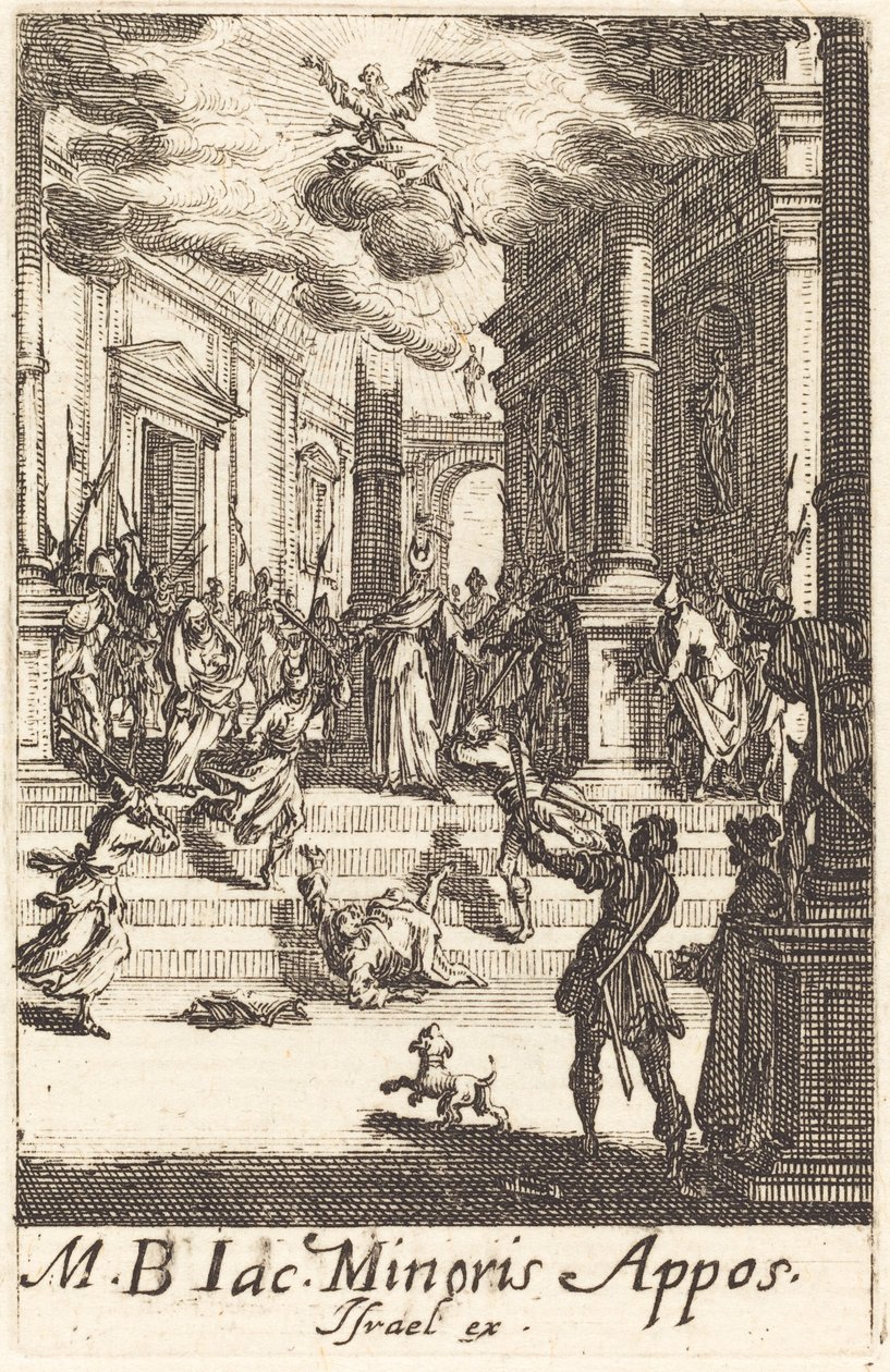 Saint James Minors martyrskap av Jacques Callot