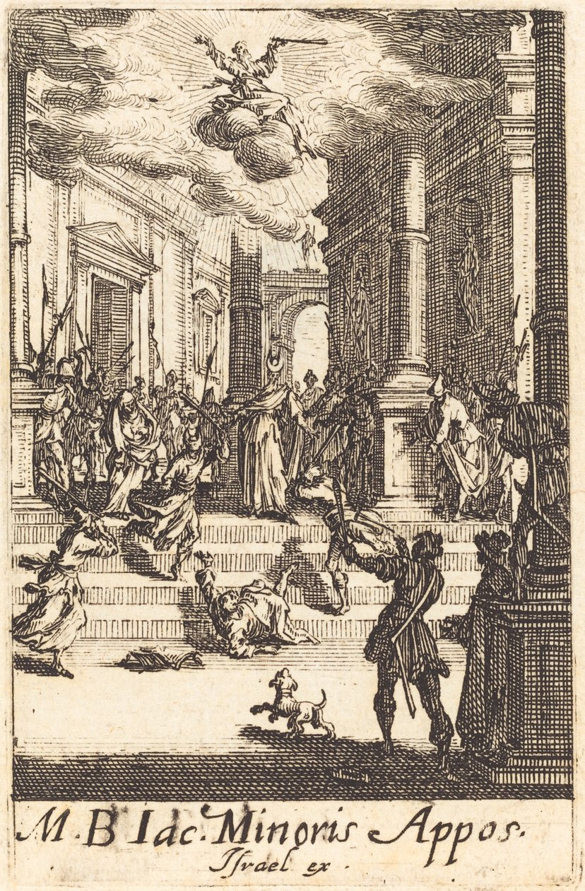 セントジェームズマイナーの殉教、c。 16341635. スウェーデン語 av Jacques Callot