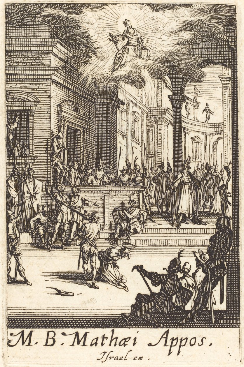 Matteus martyrskap av Jacques Callot