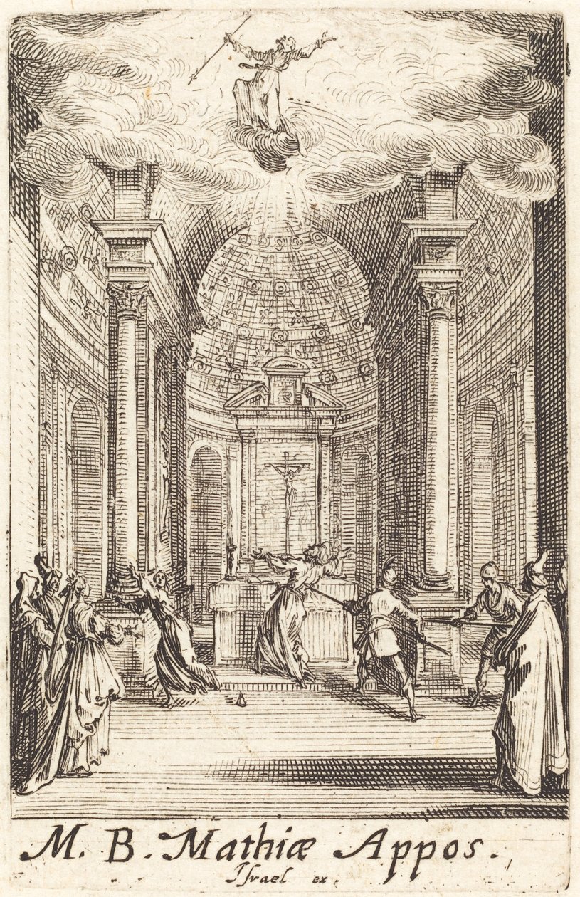 Sankt Mattias martyrskap av Jacques Callot