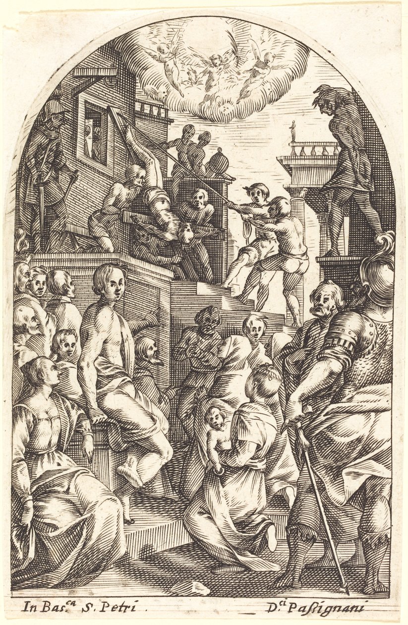 Sankt Peters martyrskap av Jacques Callot