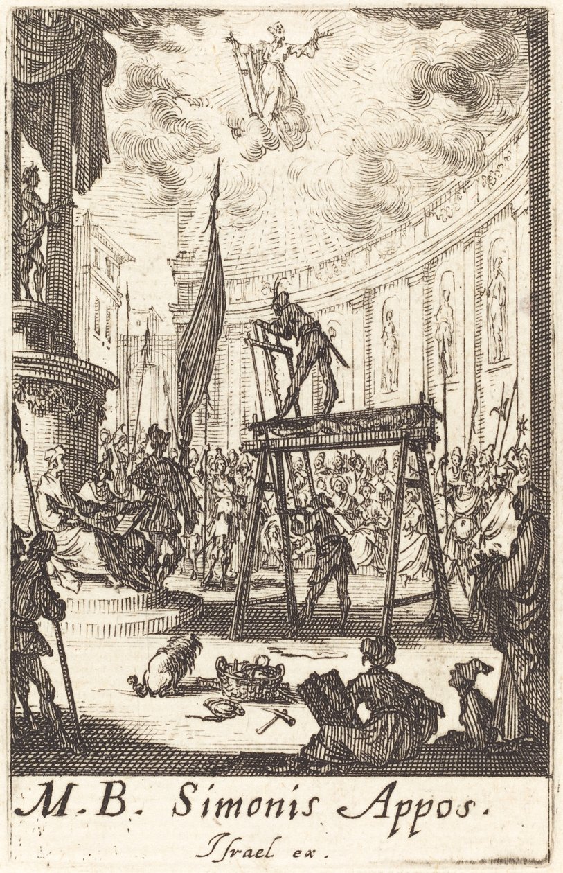 Sankt Simons martyrskap av Jacques Callot