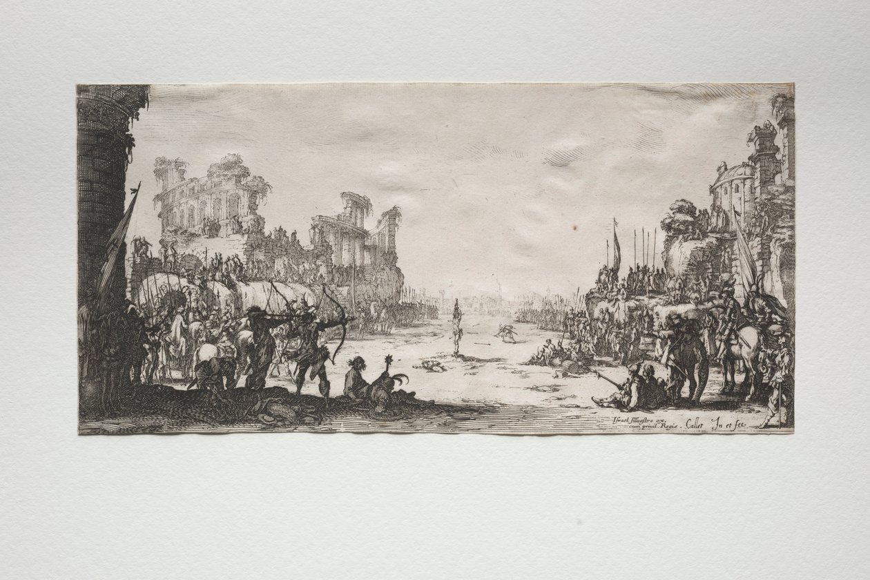 S:t Sebastians martyrskap. av Jacques Callot