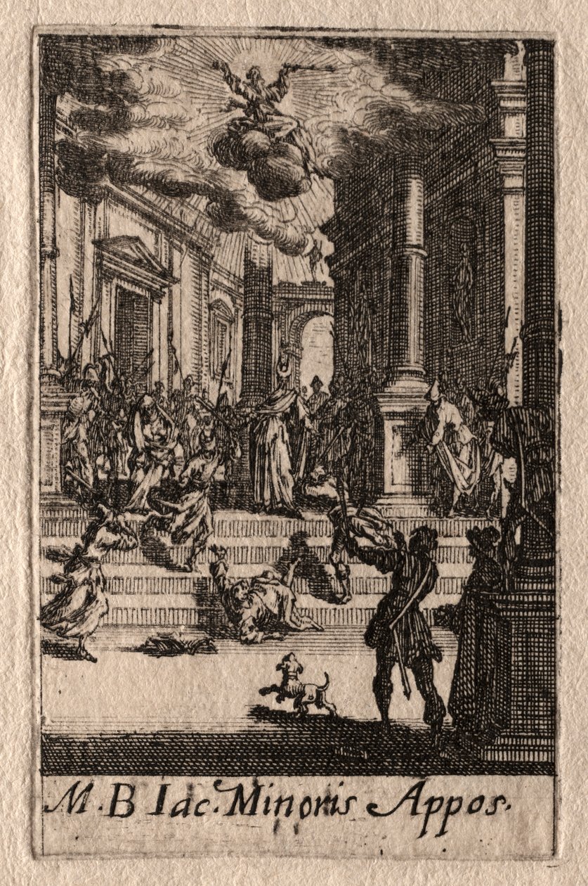 Apostlarnas martyrskap: St. Jakob den mindre av Jacques Callot