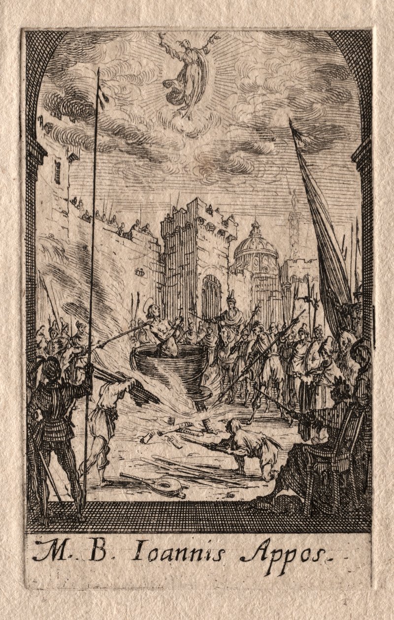 Apostlarnas martyrskap: Johannes evangelisten av Jacques Callot