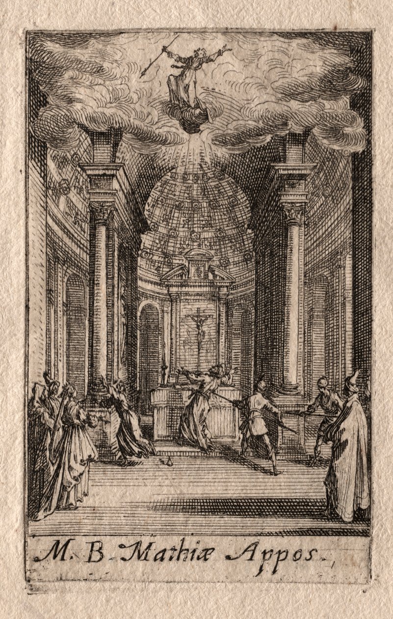 Apostlarnas martyrskap: St Matthias av Jacques Callot