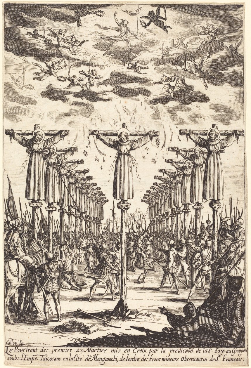 Martyrerna i Japan av Jacques Callot